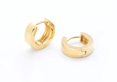 "These huggie earrings are in 14 karat yellow gold. pair weight is 3.05 grams. Earrings have \"585\" stamp on them to show their authenticity. \"585\" stamp is equivalent to \"14K\". Earrings are 4mm wide and their diameter is 13mm. Classy fine gold jewelry." Gold Small Hoop Huggie Earrings Stamped 14k, Gold 14k Stamped Small Hoop Huggie Earrings, 14k Gold Huggie Earrings, Formal Diamond Huggie Earrings, Tarnish Resistant Huggie Earrings For Formal Occasion, Formal Huggie Earrings, Formal Tarnish-resistant Huggie Earrings, Formal 14k Stamped Huggie Earrings, Formal Yellow Gold Huggie Earrings