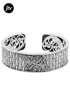 Introducing the Sterling Silver Woven Textured Cuff Bracelet from our Artisan Collection of  Bali���! This exquisite piece features a unique woven design that adds an elegant touch to any outfit. Crafted with precision using high-quality Sterling Silver, this cuff bracelet is sure to stand out. The oxidized finishing technique enhances its texture and depth, giving it a distinct look. Measuring 6.75 inches in length and 0.82 inches in width, this statement piece is perfect for adding flair to yo Yellow Watches, School Jewelry, Rings Jewelry Fashion, Popular Jewelry, Metal Accessories, White Jewelry, Woven Design, Metal Necklaces, Jewelry Lover