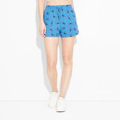 Women's Stitch Graphic Lounge Shorts - Blue M Womens Boxer, Shipt Shopper, Lounge Shorts, Womens Fleece, Hem Style, Pajama Shorts, Bottom Clothes, Lilo And Stitch, Same Day Delivery