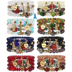 Bohemian Bracelets: Multilayer Chain Tassel Stackable Charm Stretch Statement Bracelet Set Adorable Bracelets And Great Quality Beads. The Colors Of Each Bracelet Matched Well, The Colors Are Bright And Very Pretty. Different Color Bracelets Will Have Different Beauty, You Can Match Your Style. Condition: New With Tags Color Bracelets, Bracelets Pink, Faux Pearl Bracelet, Blue Topaz Bracelet, Bohemian Bracelet, Evil Eyes, Alex And Ani Bracelets, Bohemian Bracelets, Shell Bracelet