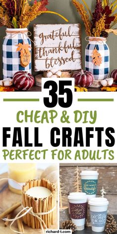 fall crafts for adults that are easy to make