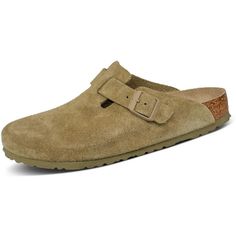 Birkenstock Boston SFB Clogs Regular faded, khaki Suede – Bartel-Shop Shoes And Sandals, Birkenstock Boston, Birkenstock Boston Clog, Birkenstock Shoes, Business Casual, Birkenstock, Clogs, Cork, Boston