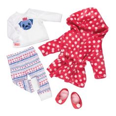 Muñeca Baby Alive, Waitress Outfit, Og Dolls, American Girl Doll Sets, Bedtime Outfit, American Girl Accessories, Pajama Outfit, American Girl Crafts, Baby Alive Dolls