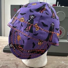 Halloween Cap Size 7 3/8 L Or Available In Any Size Just Comment With Desired Size When You Get Welding Cap, Welding Caps, Handmade Accessories, Color Purple, Accessories Hats, Mens Accessories, Size 7, Man Shop, Halloween