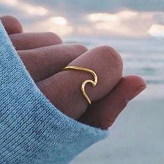 Popular At The Beaches Every Year, The Golden Wave Ring Is Beautiful On And A Nice Reminder Of Summer Days And Vacation Memories. Sizes 7, 8, And 9 Available. Ocean Wave Ring, Xo Jewelry, Gold Wave Ring, Vacation Memories, Wave Ring, Womens Jewelry, Ring Color, Christmas Wishlist, Womens Jewelry Rings