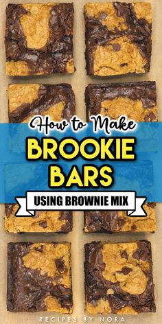 how to make cookie bars using brownie mix