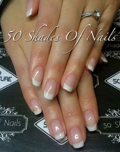 48+ ideas french manicure almond squares for 2019 #manicure Shades Of Nails, French Manicure Gel Nails, Bio Gel Nails, Bio Sculpture Gel Nails, Gel French Manicure, French Manicure Nails, Basic Nails, Manicures Designs, Bridal Nails