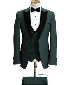 Men's Green 3 Piece Suit Peak Lapel Groomsmen Wedding Suit, Business Suit Two Buttons Formal Suit For Men. Please Send Us Your Complete Measurements In a Personalization Box Before Place Your Order. listing include- Blazer, jacket, Trousers Color- Green Material- Terry Rayon Premium Feel Free To Contact With Us If You Are Not Sure About Your Size Please Message Us Through (MESSAGE SELLER) Jacket Measurement-: 1Jacket Length 2 Chest 3 Stomach 4 Hip 5 Shoulder 6 Sleeve Length 7 Actual Height Your Green 3 Piece Suit, Formal Suit For Men, Formal Suits Men, Wedding Suits Groomsmen, Groomsmen Wedding, Suit For Men, Formal Suit, Wedding Suit, Peak Lapel