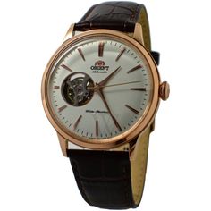 Orient Watch Men, Orient Watch, Casual Watches, Open Heart, White Dial, Minerals Crystals, Men's Collection, Leather Band, Jaeger Watch