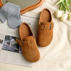 Comfortable, One of Kind. Flats online shop,|36|Summer|40|39|38|37|35|Camel|Gray|Beige|1cm|Slip-On|Female|Pigskin|Round Toe|Flat|Epoxy Sole|Cowhide/Calf Flats Online, Pig Skin, Birkenstock Shoes, Shoes Womens, Summer Style, Birkenstock, Shoes Flats, Camel, Summer Fashion