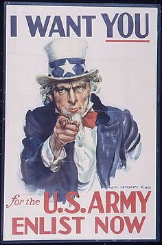 Uncle Sam needs you to enlist for the U.S. Army.  Poster from WWII. I Want You Poster, Arts Club, Army Poster, Hidden Agenda, Digital Literacy, 웃긴 사진