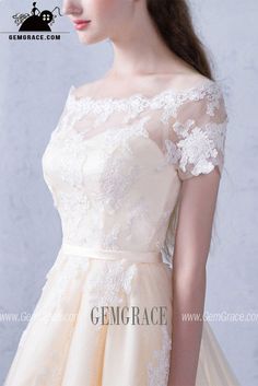 Wedding Dress With Illusion Neckline For Prom Season, Wedding Gown With Illusion Neckline And Short Sleeves, Illusion Neckline Dress For Wedding And Prom, Fitted Wedding Dress With Lace Bodice For Banquet, Lace Bridesmaid Dress With Fitted Bodice For Wedding, Lace Bridesmaid Dress With Sweep Train For Wedding, Banquet Wedding Dress With Lace Bodice, Lace Floor-length Bridesmaid Dress, Fitted Lace Bodice Ball Gown For Banquet