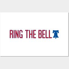 the ring the bell logo is shown in red, blue and black on a white background