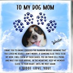 a card with a dog's face and paw prints