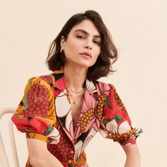 Sunflower Midi Dress | Nuuly Rent Summer Multicolor Midi Dress With Bold Print, Multicolor Bold Print Midi Dress For Summer, Orange Retro Print Summer Dress, Pink Retro Print Summer Dress, Retro Print Summer Dresses For Spring, Red Bold Print Summer Dress, Red Summer Dress With Bold Print, Red Dress With Bold Print For Summer, Retro Printed Midi Dress For Spring