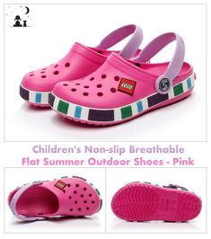 Department Name: ChildrenGender: UnisexAge Range: 6 - 12 yearsUpper Material: PUShoes Length: 10.5cm, 13cm, 16cm, 19cm, 21.5cmSandal Type: GLADIATOROutsole Material: RubberLining Material: PULeather Style: Soft LeatherHeel Type: Flat Heel Shape: Hoof HeelsFeature: BreathableDecorations: LEGO's logoClosure Type: Buckle StrapOrigin: CN(Origin) Season: Four SeasonsFit: Fits true to size, take your normal size Summer Eva Foam Closed Toe Sandals, Spring Non-slip Slip-ons With Round Toe, Fun Non-slip Summer Clogs, Casual Closed Toe Sandals With Eva Foam, Casual Closed Toe Eva Foam Sandals, Pink Closed Toe Slip-ons For Spring, Non-slip Round Toe Slip-ons For Spring, Spring Non-slip Round Toe Slip-ons, Playful Slip-on Sandals With Soft Sole