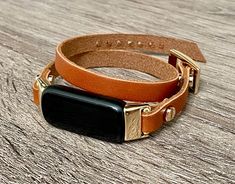 8mm Genuine Leather Double Wrapped Bracelet for Fitbit Luxe. Designed And Handmade by Simeon D Jewelry Studio. Adjustable Size Bracelet Perfectly Tailored to Fit Your Wrist. For More Gorgeous Designs Bracelets Visit Here https://www.etsy.com/shop/SimeonDJewelry?section_id=17700823 Please Measure Your Wrist Before You Purchase Your Gorgeous Bracelet Not For Other Models. Fitbit Tracker Is NOT Included Follow my Studio on Social Media for Updates & New Designs Make a Fashion Statement Every Place Adjustable Band Wristband With Bracelet Strap, Adjustable Band Bracelet, Adjustable Gold Leather Bracelet With Wrist Strap, Adjustable Brown Band Bracelet, Fitbit Luxe, Fitbit Bands, Rose Gold Apple Watch, Apple Watch Bracelets, Tech Jewelry