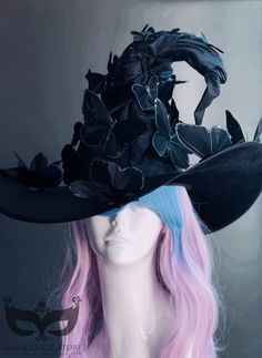 Sorcerer Hat, Skull Halloween Costume, Witchcore Aesthetic, Halloween Costume Hats, Black Witch Hat, Witch Costumes, Witches Halloween, Wizard Hat, Witch Hats