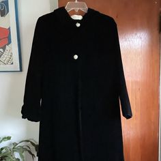 Beautiful Velvet Coat With Rhinestone Buttons (Missing Middle Button). Velvet Coat, Bergdorf Goodman, Jackets & Coats, Jackets For Women, Velvet, Women Shopping, Black, Color