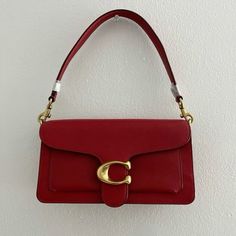 Red Bag, Coach Tabby, Red Handbag