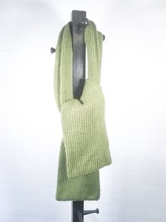 "Winter Scarf, made with love for day-to-day wear in those colder months. It is sized for an adult. This winter scarf has a cozy, comfortable design that has been made in the color light green. Measurements: Length of 60\" inches Washing Instructions: Machine washable and dryable One of a Kind. - Handmade - Made in Canada" Green Casual Scarves One Size, Casual Green Scarves One Size, Casual Green Scarf, Green Cozy Winter Scarves, Cozy Green Winter Scarves, Green Knitted Scarf For Winter, Green Winter Scarves One Size, Green Knitted Scarf One Size, Green Knitted One-size Scarves