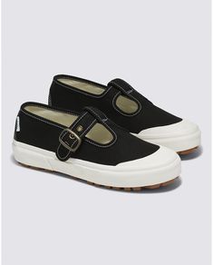 Vans Style 93 Shoe Black VN0A3XTJBM8 - APLAZE Van Mary Janes, Vans Mary Janes, Strap Vans, Mary Jane Outfit, Traditional Women, Platform Vans, Vans Outfit, Vans Style, Retro Nostalgia