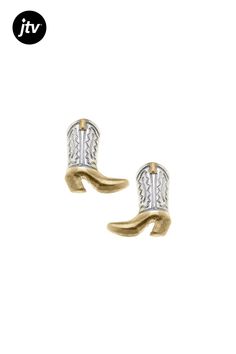 Saddle up with these Big Sky Boot Stud Earrings! These cowboy-inspired earrings feature intricate studs and a unique two-tone design that will add a touch of western flair to any outfit. Perfect for country concerts or just kickin' back with pals. Country Concerts, Big Sky, Base Metal, Saddle, Two Tone, Cowboy, Stud Earrings, Concert, Boots