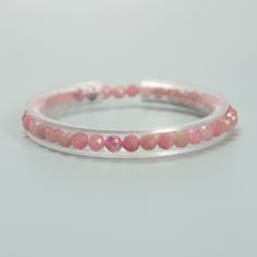 Check out our Coupon Codes Below! Material: Natural Pink Tourmaline (Not Treated or Dyed)  Beads Shape: Faceted Round  Color: Pink  Size:  4mm - Approx 46 Beads Per Bracelet Mined in Brazil Note:  -Gemstone bead sizes are approximate and may have a +/- 0.5mm difference.   -Gemstone bead drill hole sizes are approximate and may have a +/- 0.2mm difference. Use our Coupon Codes for Big Savings! 10% off when you spend $50LRC10 15% off when you spend $100LRC15 20% off when you spend $200LRC20 Shipping: Items will be shipped out within 1-2 days except weekends & holidays.  Shipping Costs: We ship via USPS (United States Post Office) Shipping cost for a single item weighing under 1lb (16oz) is $3.50 and $0.35 cents for every additional item under 1lb (16oz) Orders weighing under 1lb (16oz) are s Bead Sizes, Jewerly Making, Gem Show, Beach Necklaces, Precious Gemstones, Bracelets And Charms, Pink Tourmaline, Post Office, Round Beads