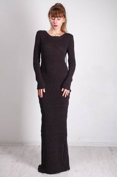 CROCHET maxi Dress Long black Dress long slit Maxi Dress Crochet black Dress KNIT long slit floor Dr Maxi Dress Crochet, Knit Black Dress, Black Dress Long, Maxi Design, Crochet Black, Black Crochet Dress, Dress Tight, Maxi Dress Long, Crochet Maxi Dress