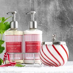 Williams Sonoma Peppermint Essential Oils Collection Peppermint Candles, Peppermint Eucalyptus, Essential Oils Collection, Holiday Greenery, Holiday Mood, Botanical Oils, Holiday Candles, Natural Moisturizer, Oil Blends