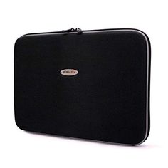 a black case is shown on a white background