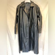 Forever 21 Pvc Raincoat Black. Never Worn Urban Raincoat With Double-lined Hood And Long Sleeves, Pvc Macs Raincoat, Long Sleeve Raincoat With Double-lined Hood, Black Long-sleeved Raincoat With Drawstring Hood, Pvc Raincoat, Long-sleeved Nylon Raincoat With Pockets, Forever 21 Jacket, Black Color, Forever 21