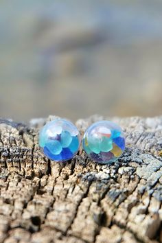 ♥ Back to the beach collection ♥ Feel the beach even when you are far away. ★ Tiny Waves stud earrings ★ Have a tiny piece of the beach with you at all times. These glass orb earrings are filled with miniature seashells, real sand and/or sea glass from the Slovenian beach. The items inside move around. Glass ball measures just 0.39 in x 0.39 in (10mm x 10mm). Ocean-inspired Drop Earrings For Gifts, Ocean-inspired Drop Earrings Gift, Ocean-inspired Drop Earrings For Gift, Ocean-inspired Blue Earrings For Gifts, Ocean-inspired Multicolor Jewelry Gift, Nickel-free Ocean-inspired Earrings For Gift, Fun Round Earrings As A Gift, Ocean-inspired Hypoallergenic Jewelry As A Gift, Turquoise Jewelry Gift