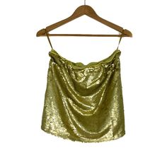 By Anthropologie Women’s Size Small Gold Sequin Tube Top Nwt Brand- By Anthropologie Size- Small/ Women’s Color- Gold Yellow Material- 100% Polyester Lining- 93% Cotton, 7% Elastane Care- Hand Wash Made In China Sequins Lined Strapless Pull On / Pullover Stretch Tube Top, Shirt, Blouse Party, Day Or Night, Versatile Stylish, Fun, Glam, Fashion, Style Nwt, New With Tags! Retail Price- $98 Approximate Measurements (Laying Flat, Not Stretched) Bust- 30 Inches (15 Underarm To Underarm) Length- 16.5 Yellow Sequined Top For Party, Yellow Party Top With Sequins, Gold Strapless Top For Party, Yellow Party Tops With Sequins, Spring Sequined Tube Top, Strapless Gold Tube Top For Summer, Yellow Sleeveless Tube Top For Party, Fitted Yellow Top For Night Out, Yellow Fitted Top For Party