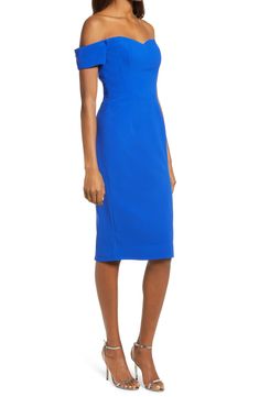 Show off your curves and your shoulders next date night in this bombshell of a number. Style Name:Dress The Population Bailey Off The Shoulder Body-Con Dress. Style Number: 5800184. Fitted Boat Neck Dress For Date Night, Fitted Off-shoulder Workwear Dress, Fitted Blue Dress With Side Zipper, Fitted Blue Boat Neck Dress, Fitted Midi Dress With Boat Neck, Fitted Blue Dress With Structured Shoulders, Formal Fitted Boat Neck Midi Dress, Formal Fitted Midi Dress With Boat Neck, Fitted Midi Dress With Side Zipper For Cocktail