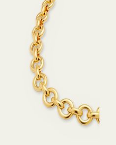 BenAmun chainlink necklace.    24karat gold electroplating.    Approx. 16.5"L.    Toggle clasp.    Made in USA. Yellow Gold Toggle Necklace With Oval Link Cable Chain, Luxury Link Toggle Necklace With Adjustable Chain, Formal Yellow Gold Toggle Necklace With Cable Chain, Gold Luxury Toggle Necklace With Cable Chain, Luxury Gold Toggle Necklace With Cable Chain, Classic Gold-tone Link Toggle Necklace, Gold-tone Jewelry With Rolo Chain, Classic Gold Chain Link Toggle Necklace, Formal Oval Link Toggle Necklace With Cable Chain