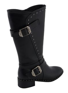 Milwaukee Leather MBL9423 Women’s Black Studded Boots with Studded OutsoleFeatures Made of Premium Synthetic Leather Faux Upper Inside Side Zipper Entry for Easy on and off Wear Platform Heel Anti-Slip Bottom Buckled Straps Milwaukee Leather - Once You Have It, You Love It! Best Rain Boots, Emu Boots, Stud Fashion, Tights And Boots, Studded Boots, Walking Boots, Platform Heel, Motorcycle Boots, Bearpaw Boots