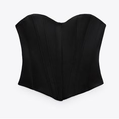 Zara Ribbed Corset, Sweetheart Neckline And Exposed Shoulders - Size: M - Color: Black - New With Tags - Outer Shell Material: 100% Polyester, Lining Material: 100% Polyester Message Me For Additional Photos Or Questions :) Black Corset With Sweetheart Neckline For Spring, Classic Black Fitted Corset, Classic Fitted Black Corset, Elegant Black Spring Corset, Coquette Clothes, Zara Knitwear, Zara Bodysuit, Black Corset Top, Striped Long Sleeve Tee