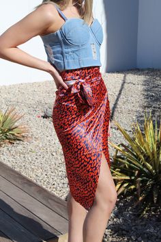 Style to your liking of fit with this open wrap skirt! True to Size, completely opens up to tie. Shipping Time: 2-5 business days Wrap Skirt, High Waisted Skirt, Maxi Skirt, Leopard Print, Pencil Skirt, High Waist, High Waisted, Fashion Outfits, Boutique