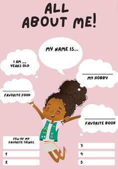 Introducing the Girl Scout Junior 'All About Me' coloring sheet! Perfect for your first meeting, this fun activity helps girls get to know each other and share a little about themselves. Junior Girl Scouts Activities, Girl Scout Activities, Contact Sheet, Girl Scout Juniors, Scout Activities, First Meeting, All About Me, Girl Guides, Activity Sheets