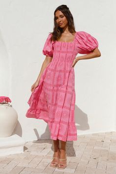 Got It Handled Maxi Dress Pink Bandeau Maxi Dress, Knit Maxi Skirt, Travel Outfits, Pink Maxi, Best Style, Strapless Maxi Dress, Half Up Hair, White Sandals, Lace Maxi