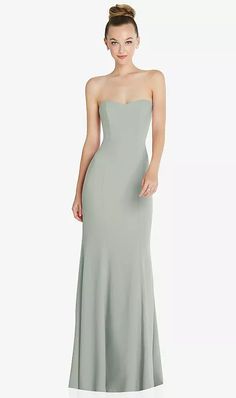 Strapless Princess Line Crepe Mermaid Bridesmaid Dress In Willow Green | The Dessy Group Mermaid Bridesmaid Dress, Modern Mermaid, Mermaid Bridesmaid, Princess Line, Girls Dress Shop, Willow Green, Bridesmaid Dressing Gowns, Purple Bridesmaid Dresses, Mermaid Bridesmaid Dresses