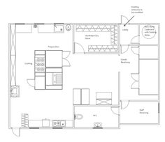 the floor plan for a two bedroom apartment with an attached kitchen, living room and dining area