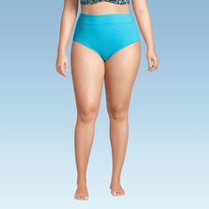 At Lands’ End we believe every body is a beach body and design our swimsuits to fit women of every shape and size. Our Women’s High Waisted Bikini Bottoms are the perfect example of how great every woman can look and feel in a swimsuit. Made with LYCRA Xtra Life spandex this suit is specially designed to keep its shape in and out of the water and hold up all summer long. These bottoms offer UPF sun protection wherever it has you covered. We promise you’re going to love these flattering swim bott Contoured Blue Swimwear For Swimming, Contoured Blue Swimwear, Turquoise Tankini For Swimming Beachwear, Turquoise Stretch Swimwear For Beachwear, Turquoise Stretch Swimwear Beachwear, Turquoise Beachwear Tankini For Swimming, Turquoise Stretch Bottoms For Pool, Turquoise Stretch Bottoms For The Pool, Stretch Turquoise Bottoms For The Pool