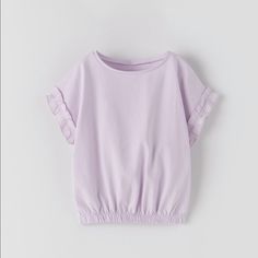 New With Tags Zara Kids Ruffled Top With Elastic Detail In Mauve Smoke Free And Pet Free Home For Search Purposes Only: Purple Lilac Eyelet T Shirt Tee Blouse Sleeveless Bundle&Save On Some Of Our Favorite Designers: Art Class, Adidas, H&M, Cat&Jack, Zara, Purbaby, Baby Mori, Brooks Brothers, Aritzia, Old Navy, J. Crew, Crewcuts, Uniqlo, Aden & Anais, Patagonia, Nike, Toms, Gymboree, Gap, Ralph Lauren & More Kids Fashion Wear, Top With Ruffles, Plain Sweatshirt, Toddler Sweater, Zara Girl, Ruffled Top, Zara Shirt, Kids Set, Zara Kids