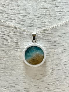 Custom jewelry made with local sand, Lake Michigan, Ludington, Pentwater, can be customized with cremated remains. Cremated Remains, Sand And Sea, Circle Necklace, Lake Michigan, Wedding Shop, Custom Jewelry, Pendant Necklaces, Shop House, Michigan