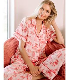 Katie Kime Austin Toile Woven Pant Pajama Set | Dillard's Katie Kime, Flat Sketches, Sleep Wear, Dillard's, Clothing Accessories, Austin, Target