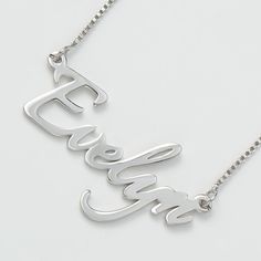 This personalized name necklace is the perfect gift for any occasion! A charming piece that's perfect for customizing with a name, nickname, or inspiring word, this name necklace looks amazing on its own or layered with other necklaces to create trendy appeal. Chain Type: Box ChainMaterial: Copper Minimalist Adjustable Name Necklace, Classic Customized Name Necklace For Mother's Day, Customized Classic Name Necklace For Mother's Day, Minimalist Adjustable Custom Name Necklace, Classic Initial Pendant Name Necklace, Silver Personalized Nameplate Necklace, Classic Customizable Name Necklace As Personalized Gift, Classic Customizable Name Necklace For Personalized Gift, Personalized Silver Nameplate Necklace