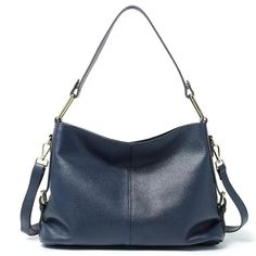 Color: Blue, Size: 30cm max Length 50cm Blue Bags, Fashion Handbags, American Style, Leather Women, Women Handbags, Color Blue, Genuine Leather, Shoulder Bag, Handbags