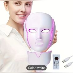 7 Color Facial Mask Led Face Mask Skin Care Beauty Mask Holiday Gift For Women. Knowing Our Led Light Therapy Mask Is Fda-Cleared And Health Canada-Authorized For Anti-Aging Skincare. Reduce Wrinkles, Fine Lines, Redness, Scarring And Improve Skin Tone. Boosts Collagen Production: Our Infrared Face Mask Light Therapy Helps Boost Your Natural Collagen Production, Maintaining Skin Elasticity And Resulting In A More Youthful, Healthy, And Radiant Complexion. With Red And Infrared Red Light Therapy Face Mask Skin Care, Led Light Therapy Mask, Mask Light, Mask Skin, Light Therapy Mask, Led Face Mask, Natural Collagen, Skin Care Face Mask, Infrared Light